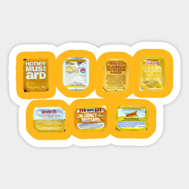 Honey Mustard Sticker by Cadet CasualTees